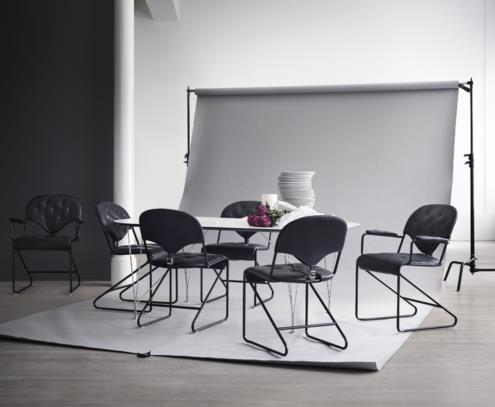 Fauteuil Sam noir naturale schwartz