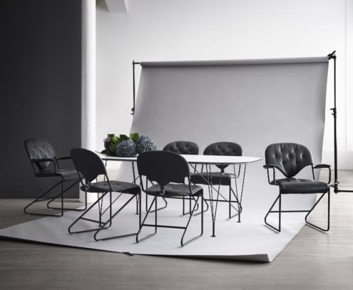 Fauteuil Sam noir naturale schwartz