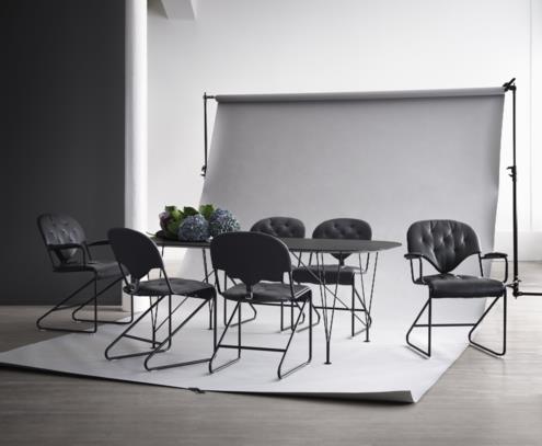 Fauteuil Sam noir naturale schwartz